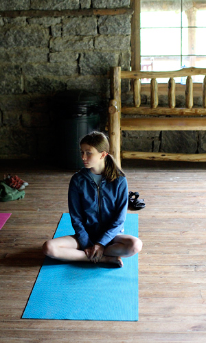 Camp Lodge Yoga Girl