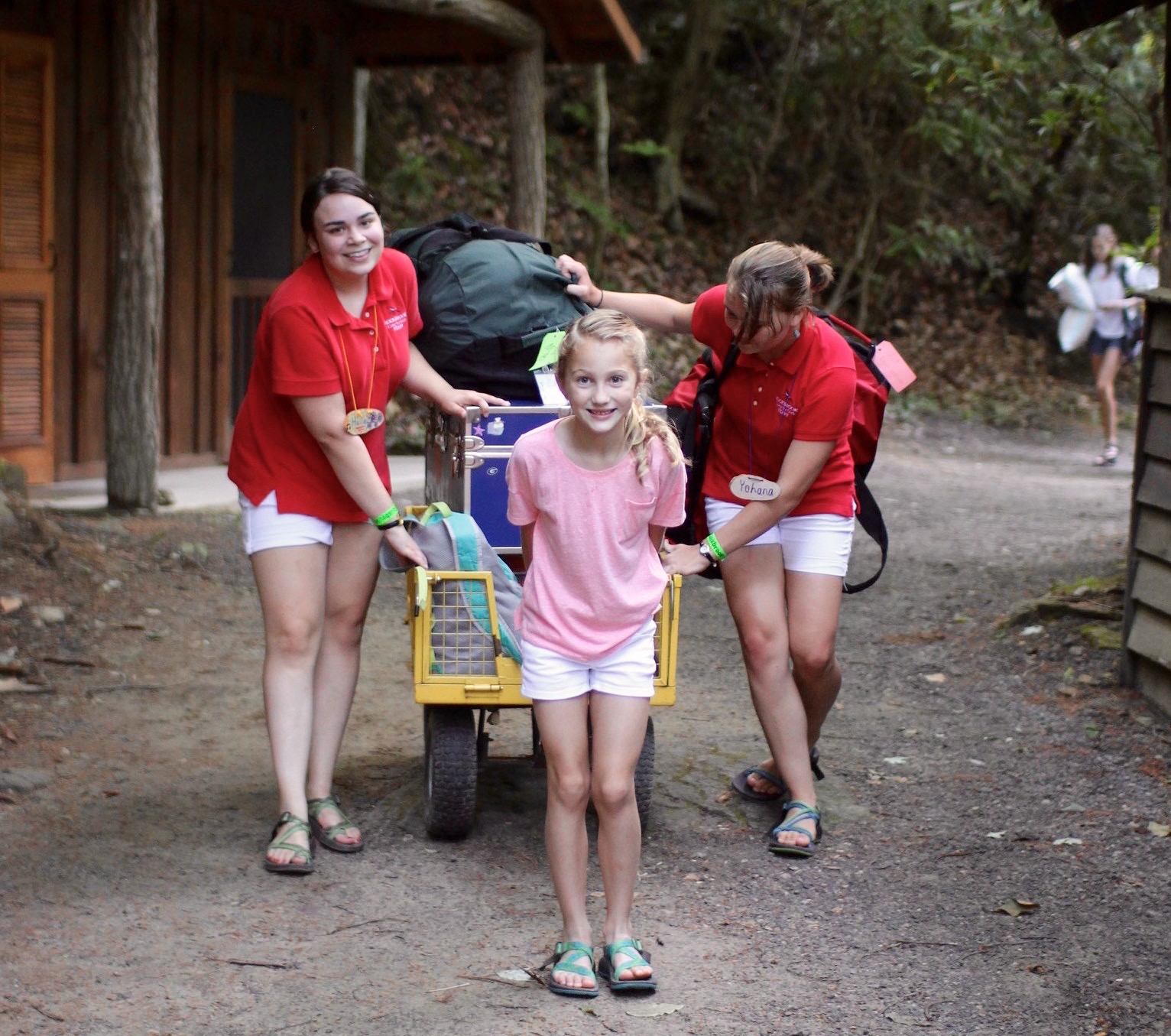 moving trunk into summer camp