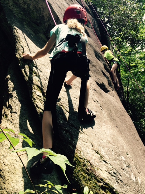 girls climbing