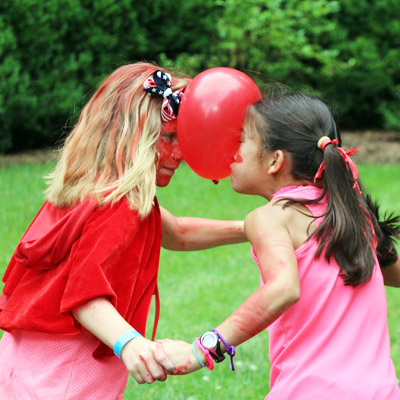 baloon relay game