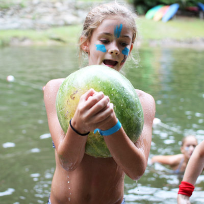 greased watermelon girl