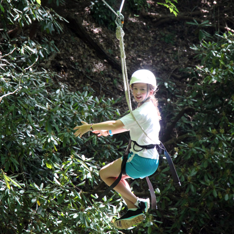 Zipline Camper Girl