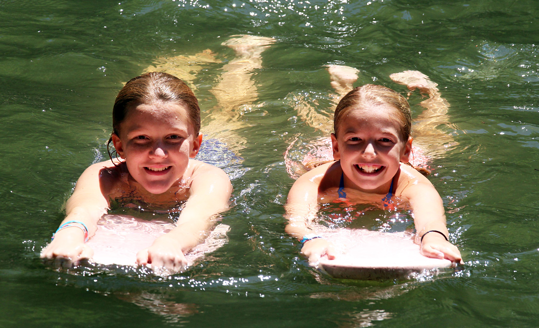 Camp Swimming girl pair