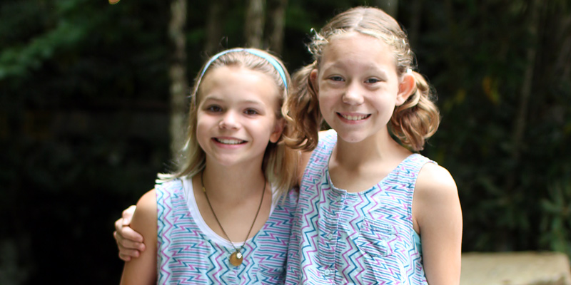 Twin day at summer camp