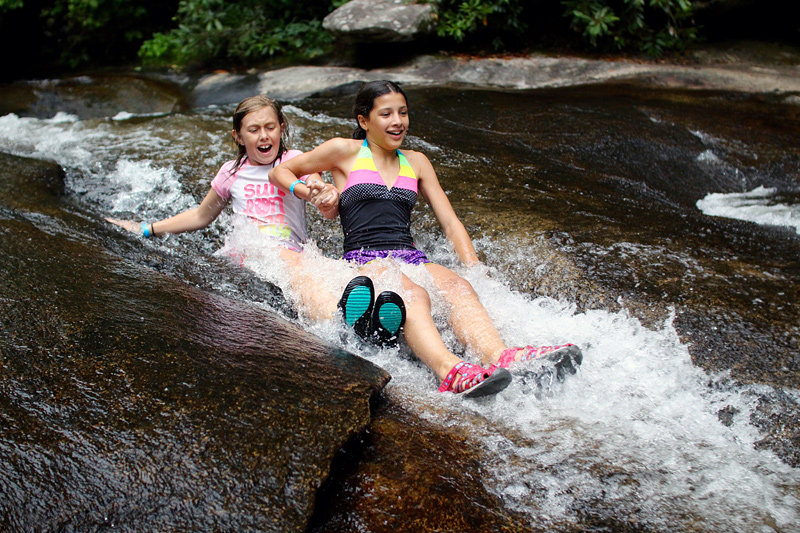 Sliding Rock Girls