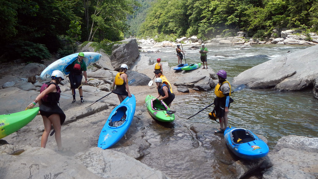 Girls Kayak Instruction