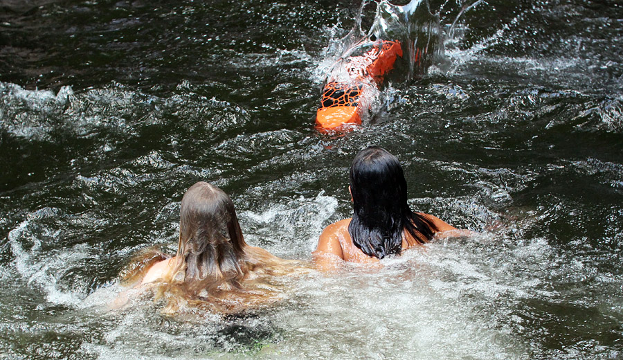 Sliding Rock Swim