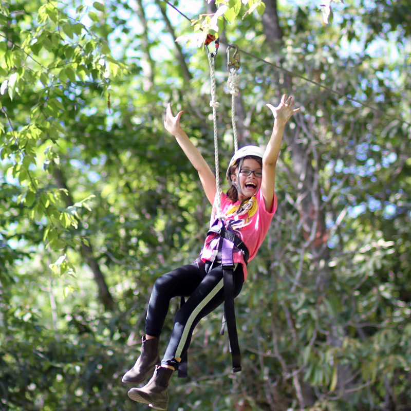 Camp Zip Line Thrill