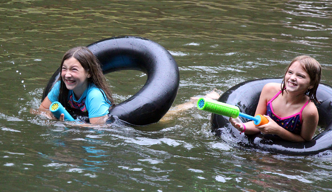 Girl Camp Swimming