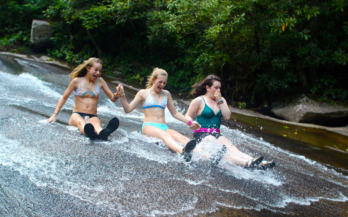 Girls Slide Rock