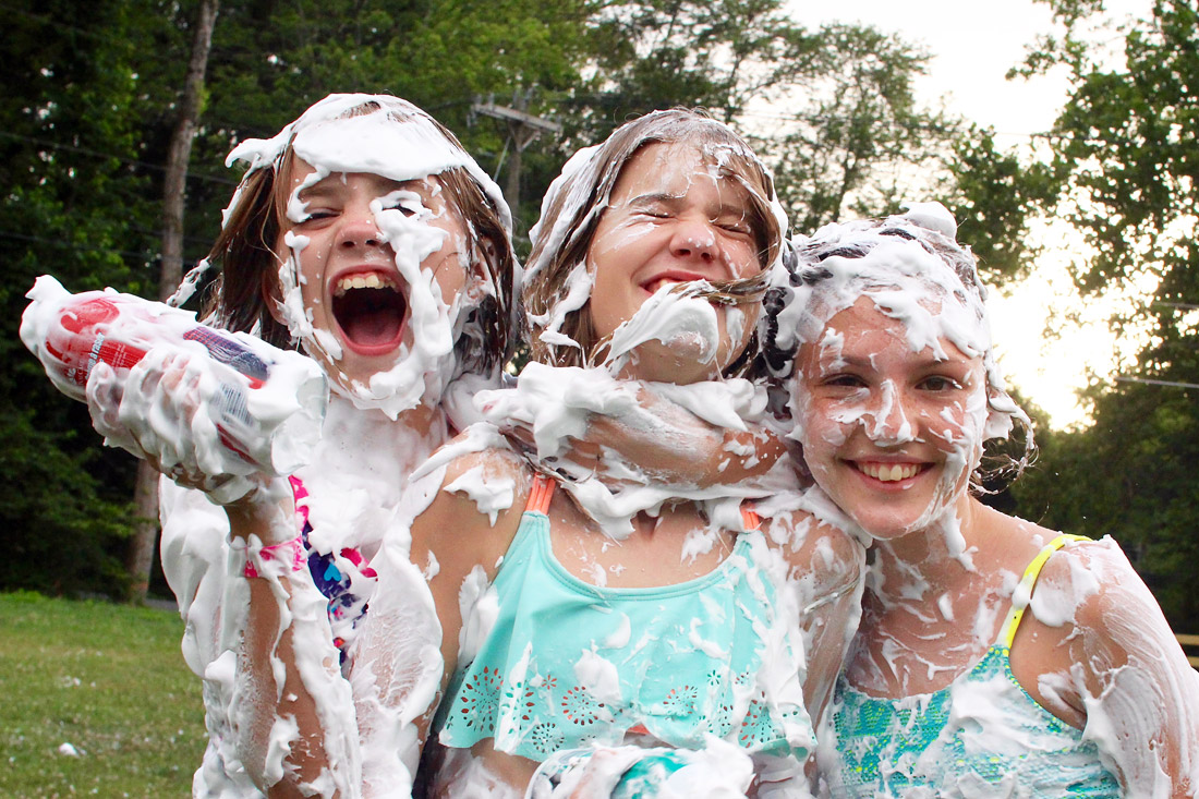 Messy Shaving Cream Girls.