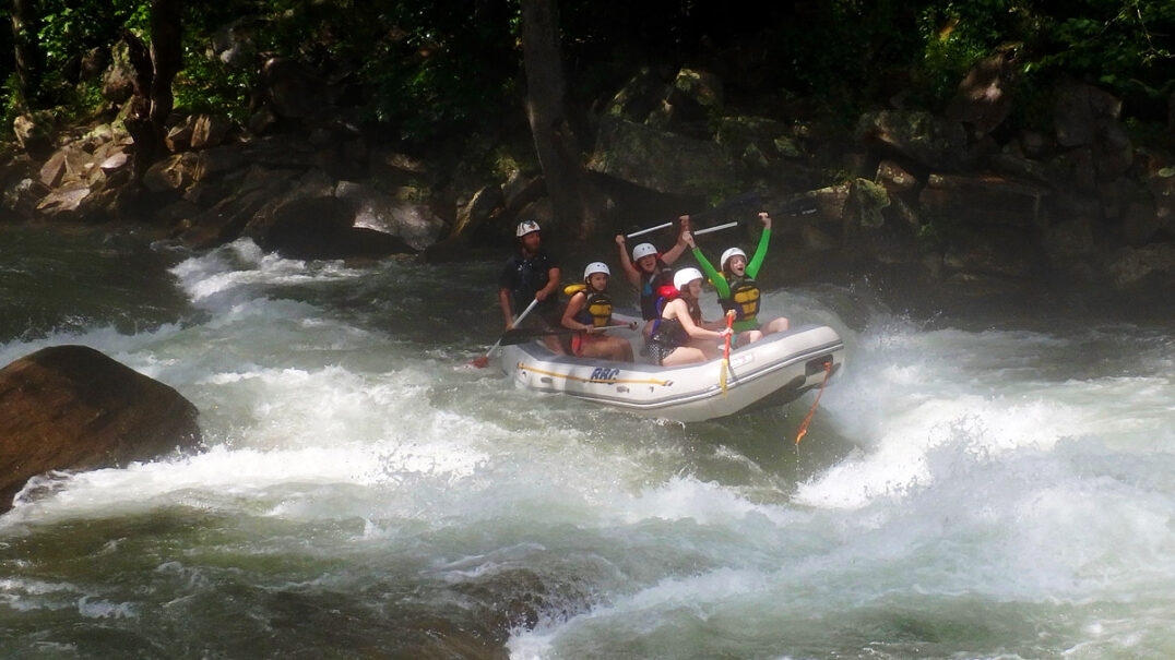 whitewater rafting celebration