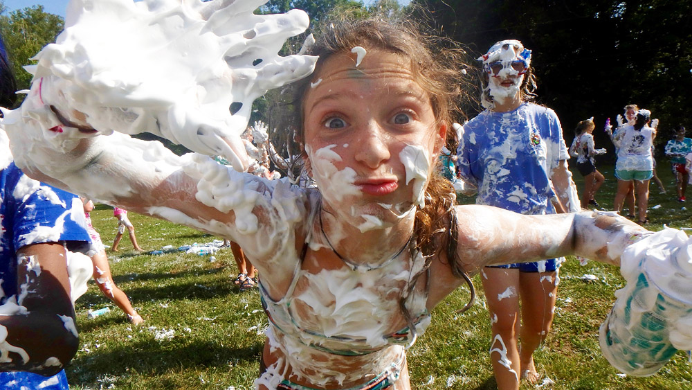 Shaving Cream Girl