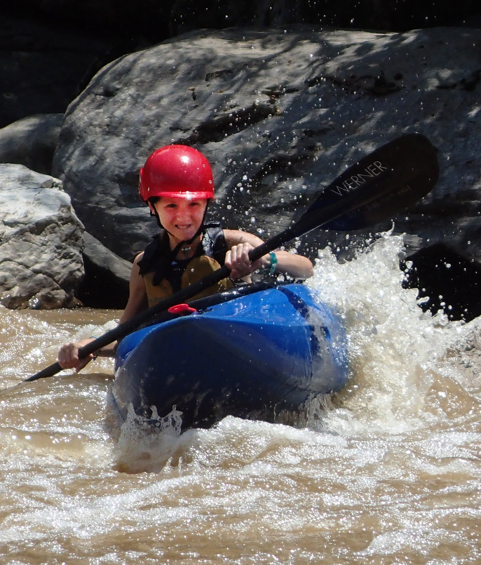 Small Girl Kayaking