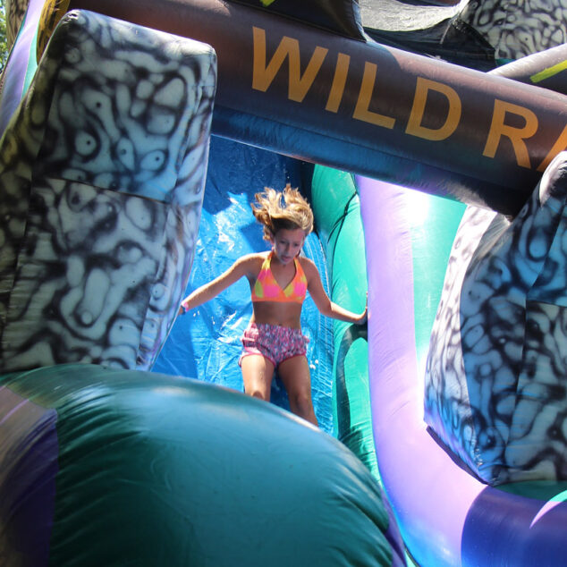 water slide inflatable camp