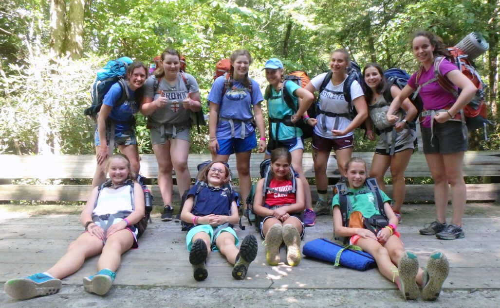 hiking camp girls