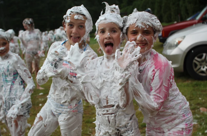 shaving creamed girls