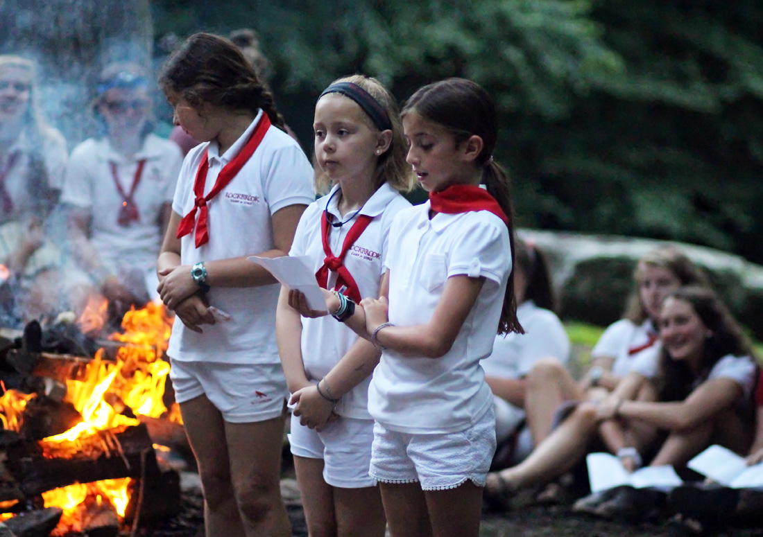 Closing Camp Fire girl presenters