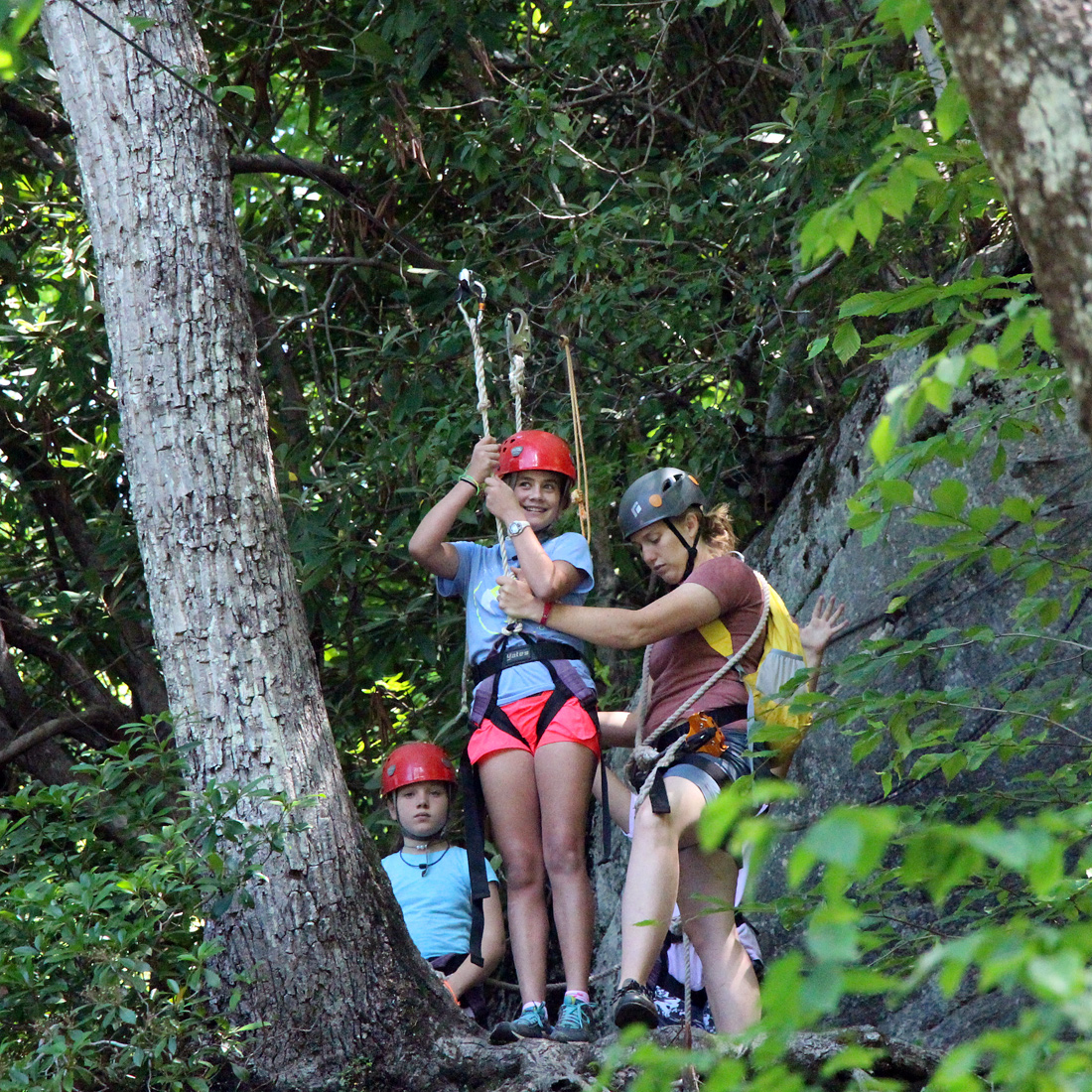 zip line girl ready for launch