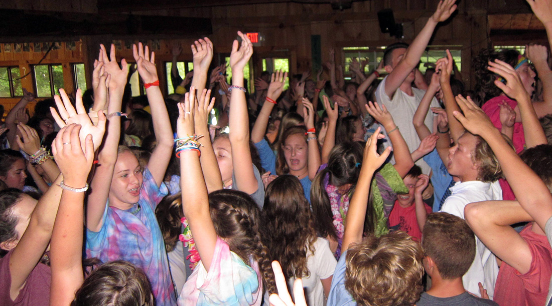 camp dance crowd