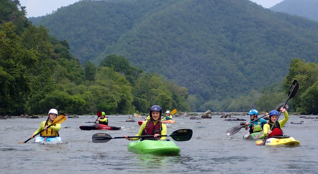 Kayak Camp Girls French Broad Section Nine