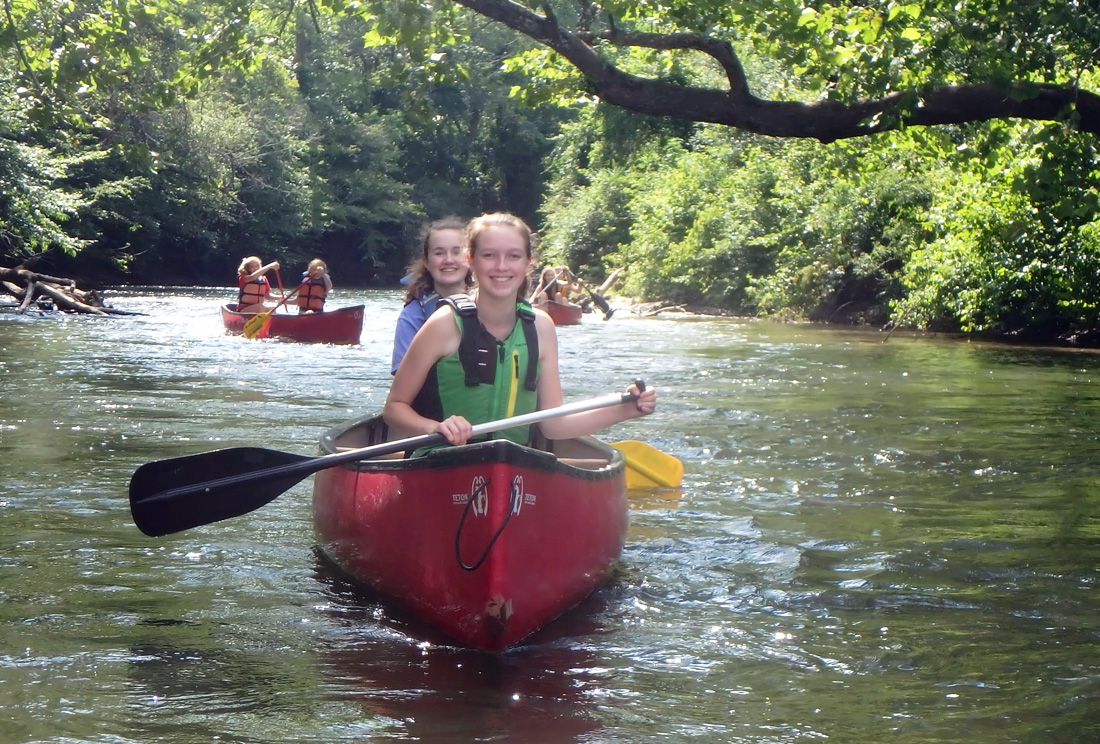 Teen Girl Canoe Trip