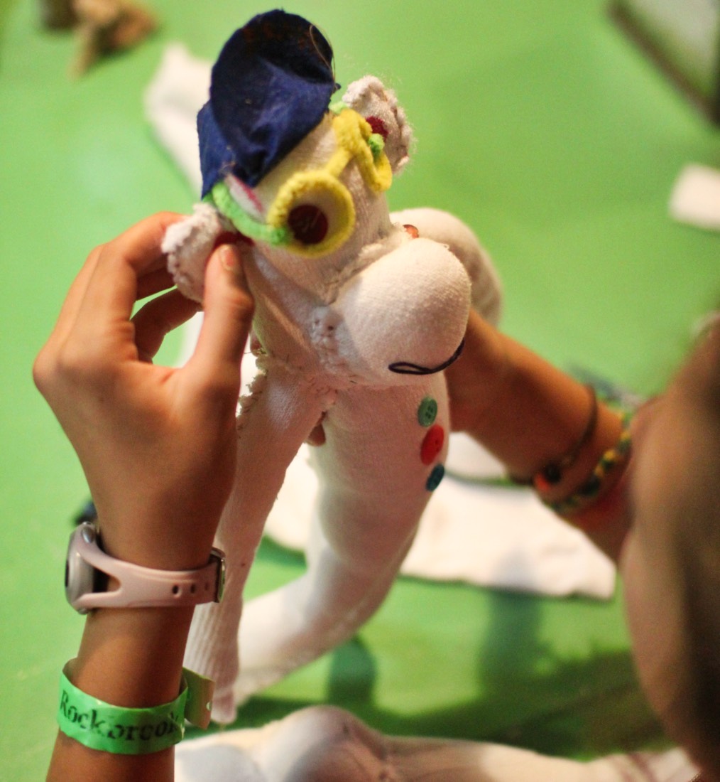 camp sock puppet project