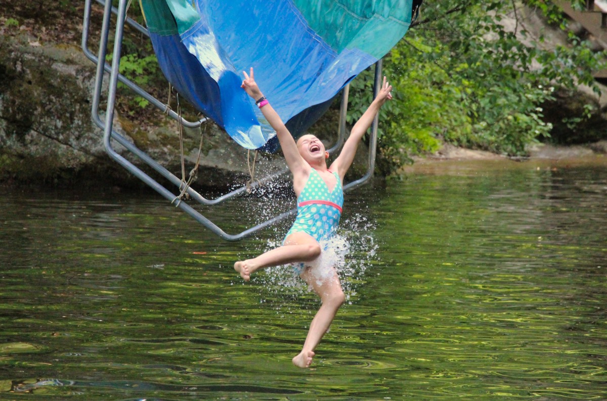 Water slide thrill