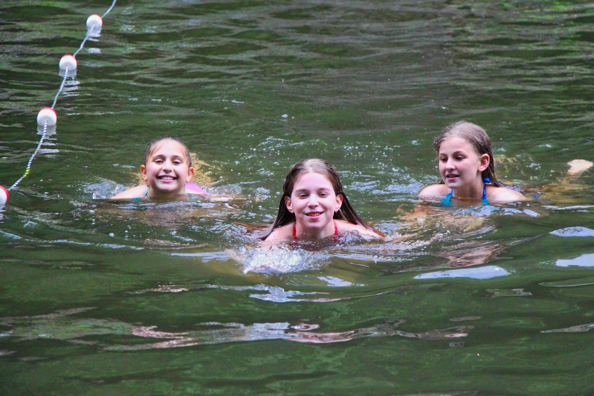 Camp Swimming Laps for Fun