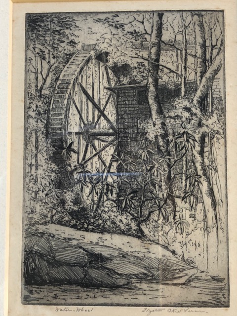 Elizabeth O'Neill Verner waterwheel sketch