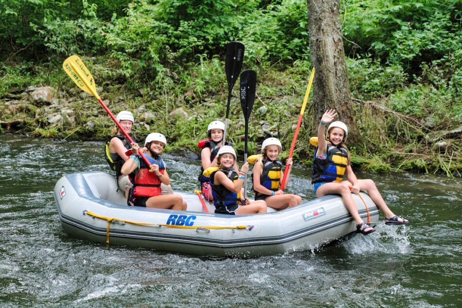 whitewater rafting children