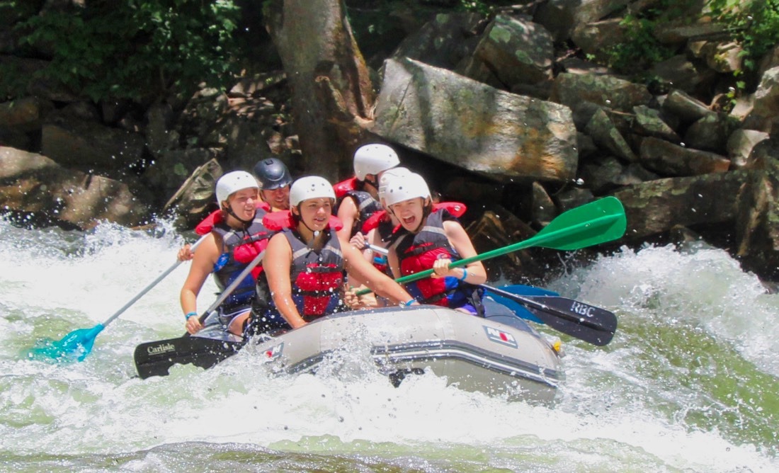 whitewater rafting smiles