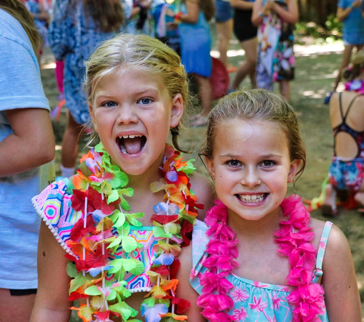 luau party camp girls