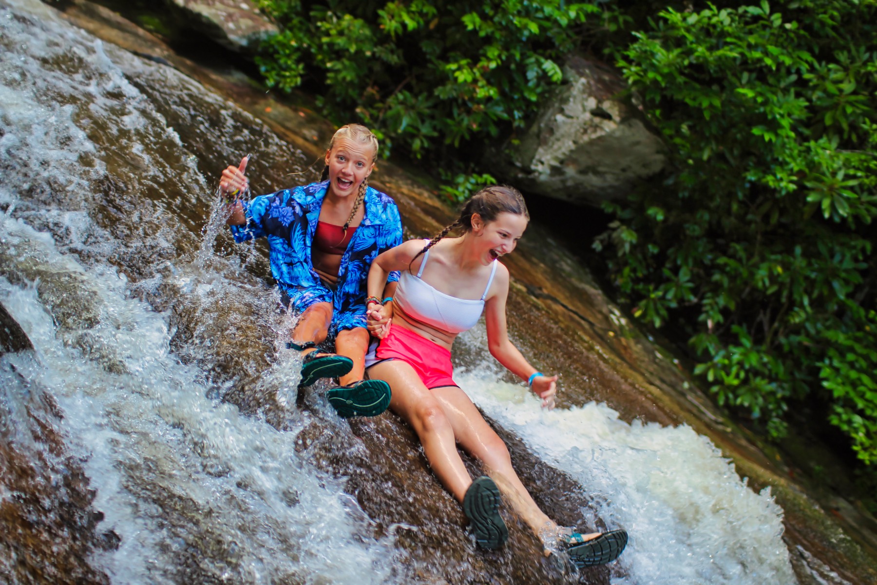 sliding rock camp kids