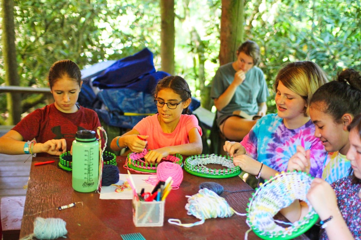 knitting girls