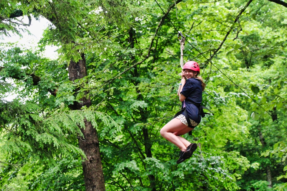 zip line through the trees