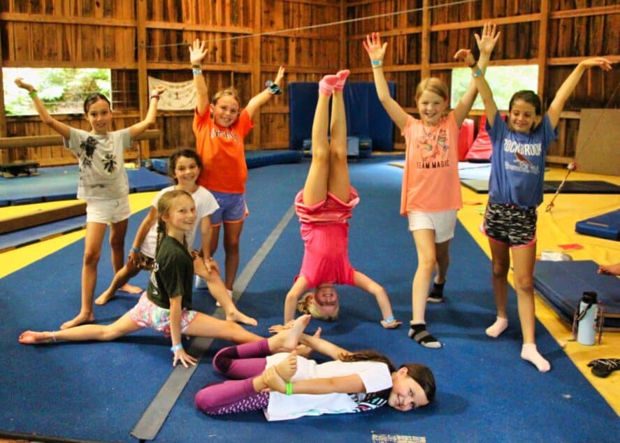 Camp gymnastics girls