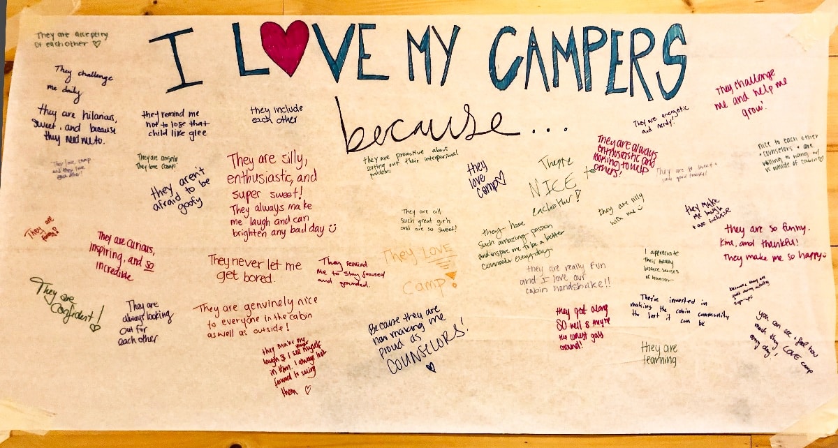 Counselors Love Campers