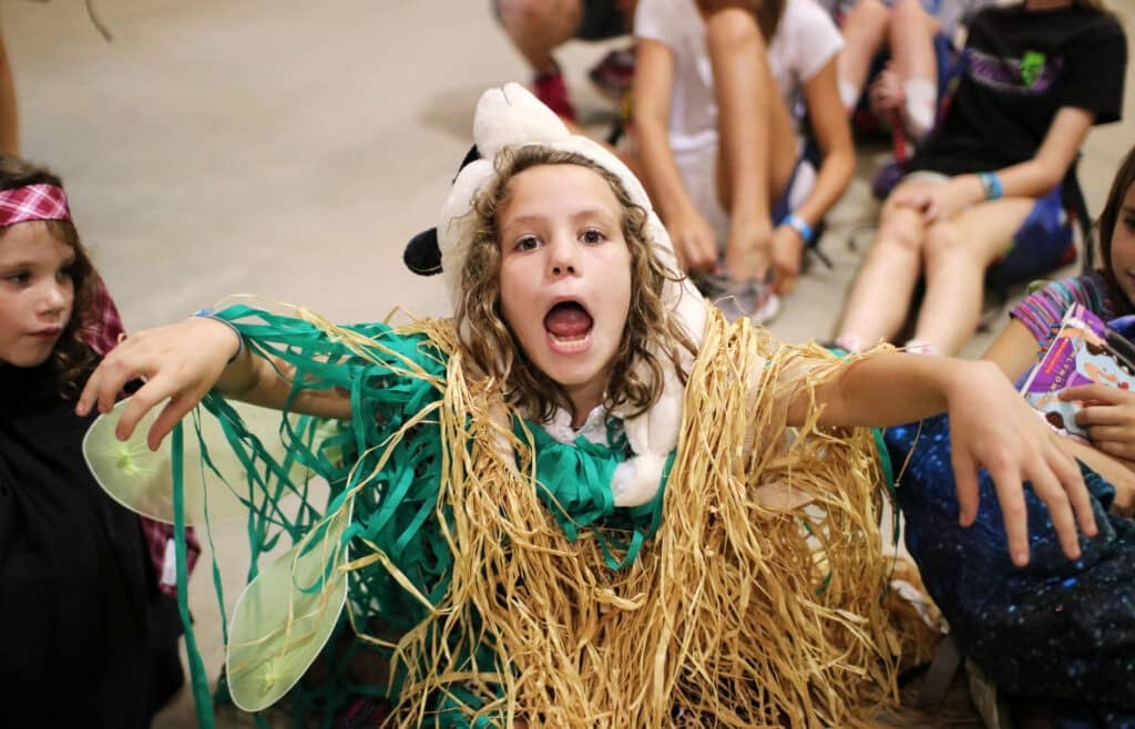 scarecrow dressed child