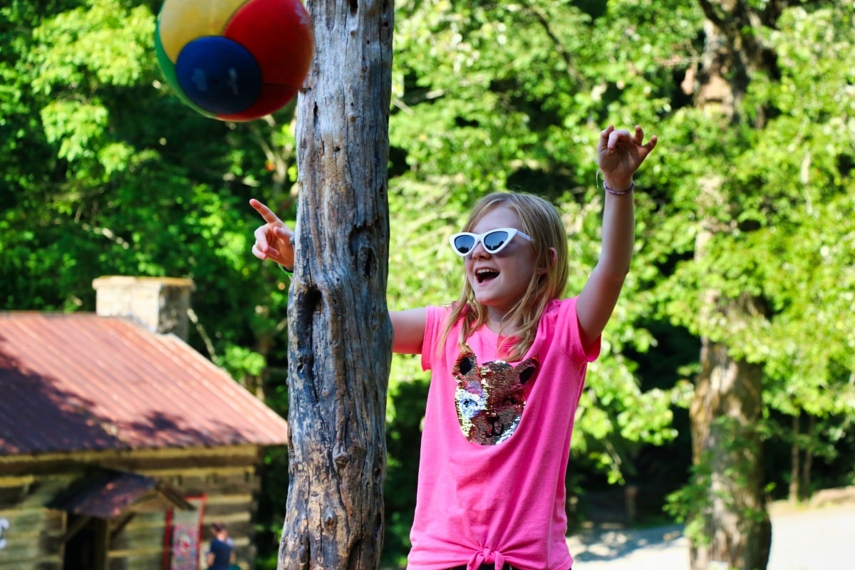 cool tetherball fashion girl