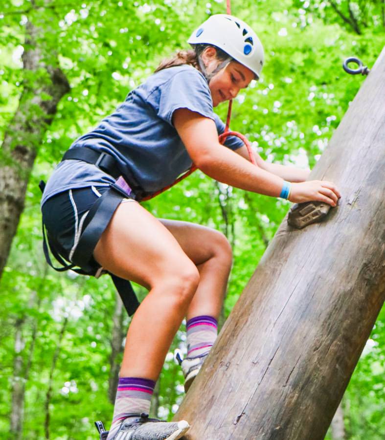 climbing camp girl