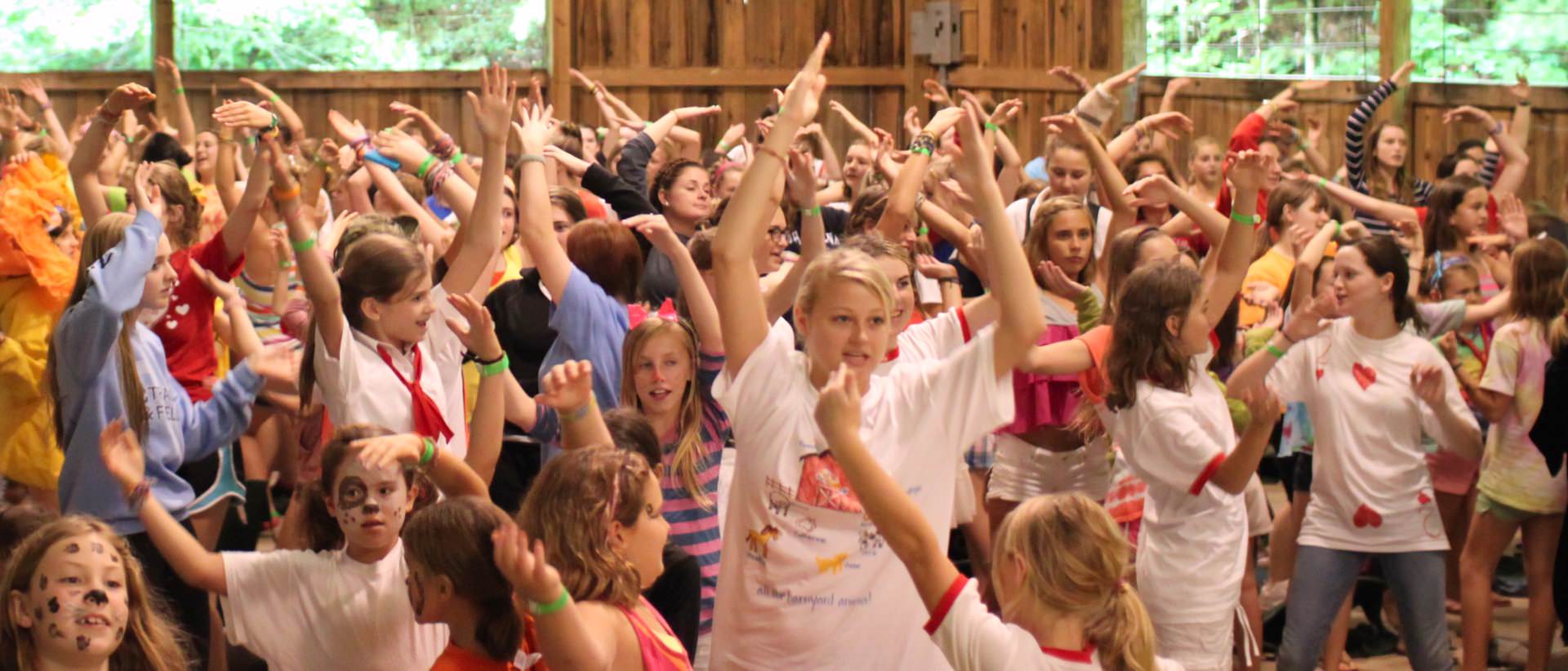 crazy camp group dance