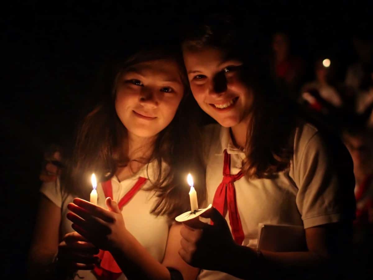 traditional camp candle ceremony