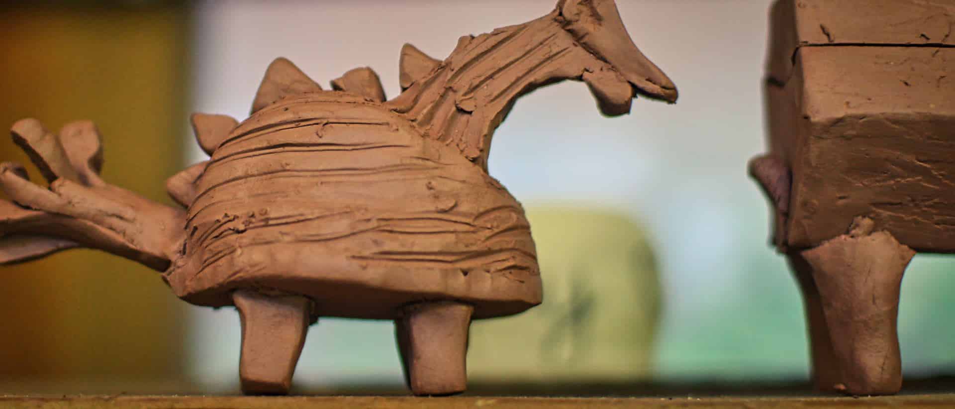 handmade clay animal