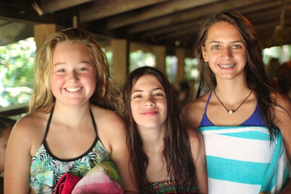 teenage girls at summer camp