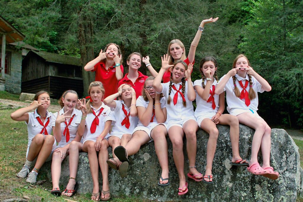 goofy camp girls in uniform