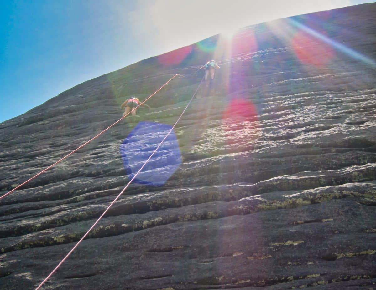 High North Carolina Rock climbing face