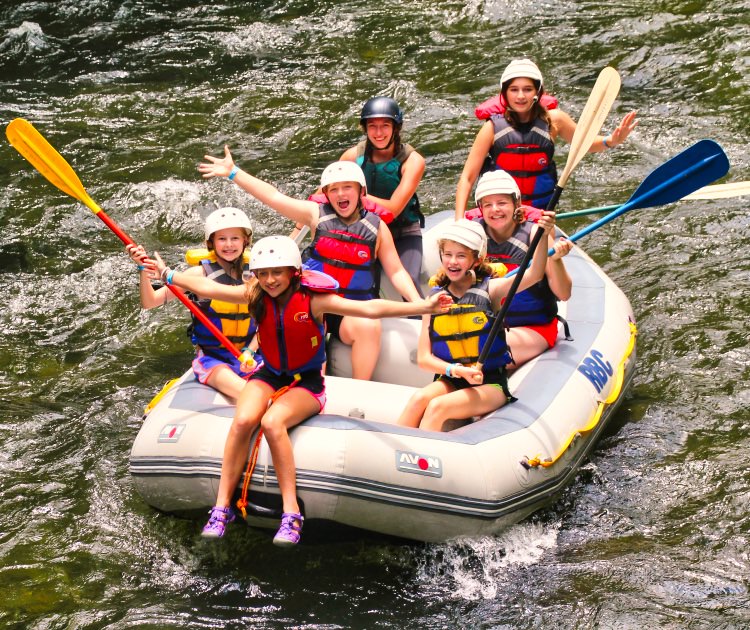 camp rafting the Nantahala river