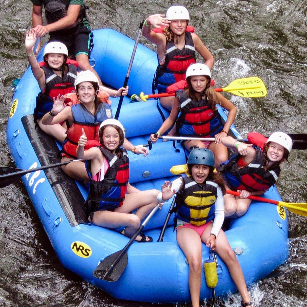 wild rafting adventure girls