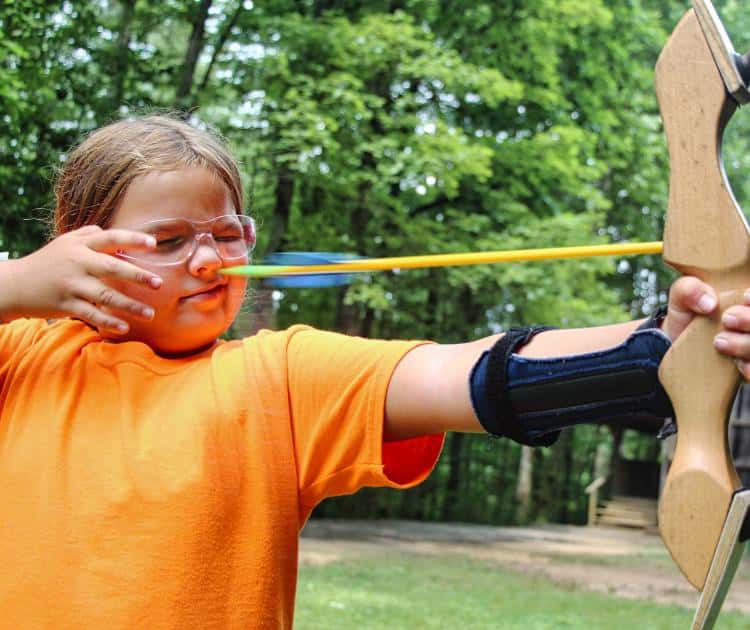 Summer Camp Archery Bow and Arrow Shooting Rockbrook Camp